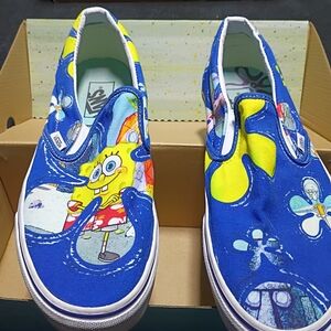 Vans Spongebob Alohabob Classic Slip On Sneakers Unisex Men’s9.5